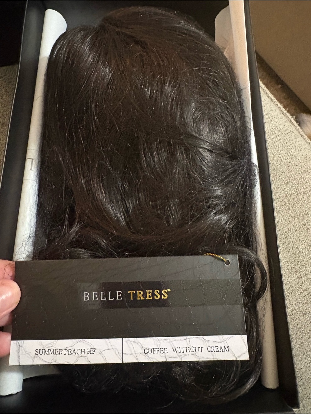 Belle Tress Women’s Hairpiece - Coffee Without Cream
